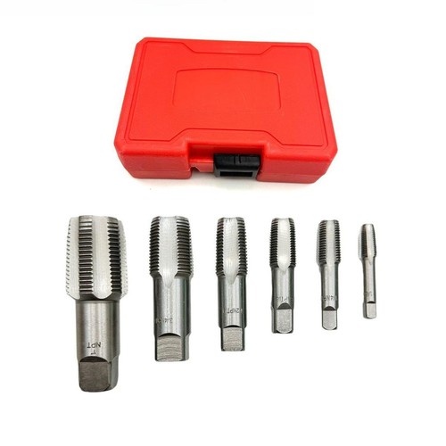 6Pcs NPT Pipe Taps 1inch 3/4 inch 1/2 inch 3/8 inch 1/4 inch 1/8inch for DIY - Picture 2 of 6