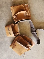 McGuire-Nicholas 11-Pocket Leather Waist Tool Belt/Contractor's Apron