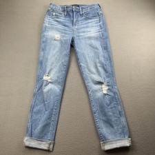 J.Crew Vintage Straight Jeans 27T Tall   High Rise, Light Wash, Stretch, J9760
