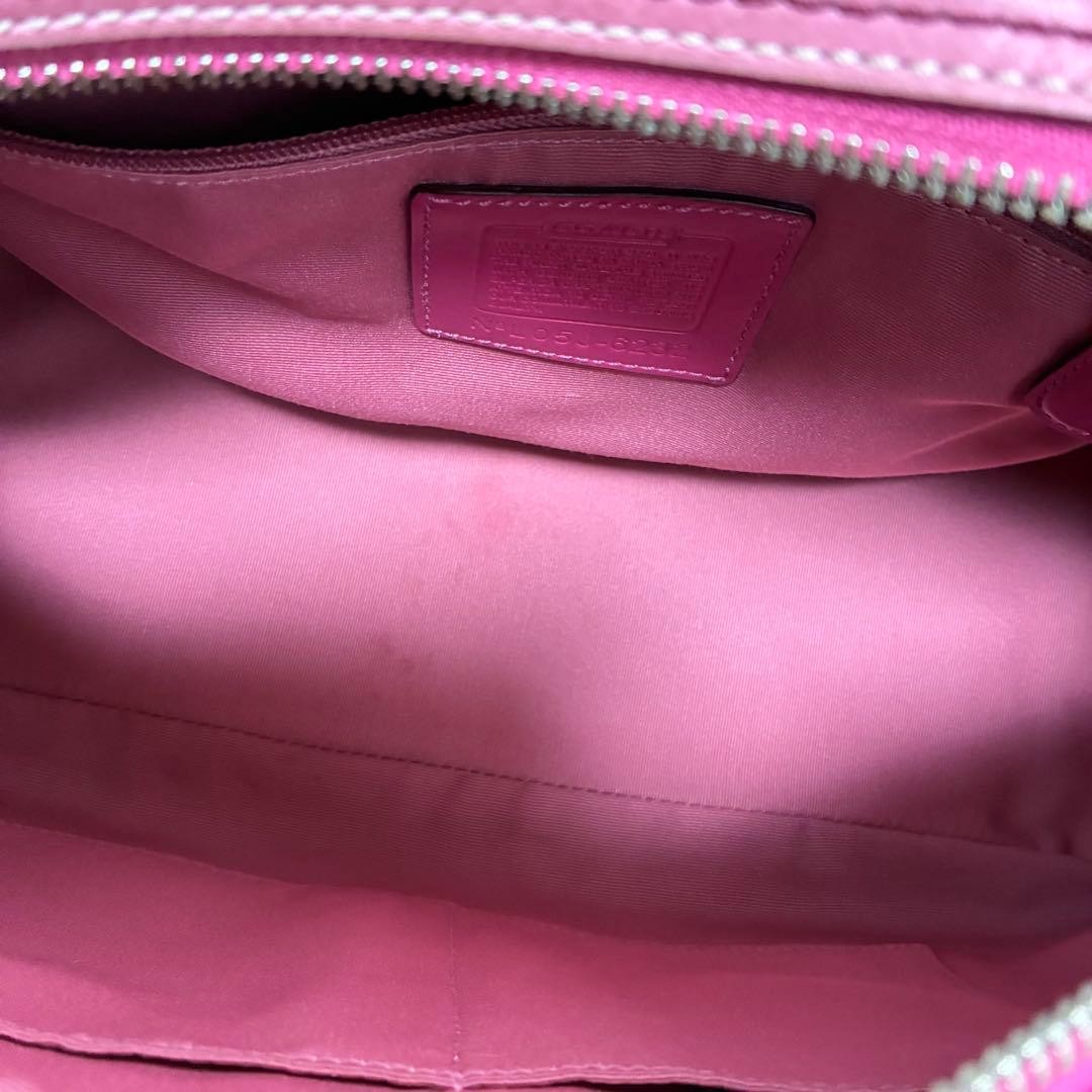 COACH Signature Mini Boston Bag Pink Vintage Y2K Satc… - Gem