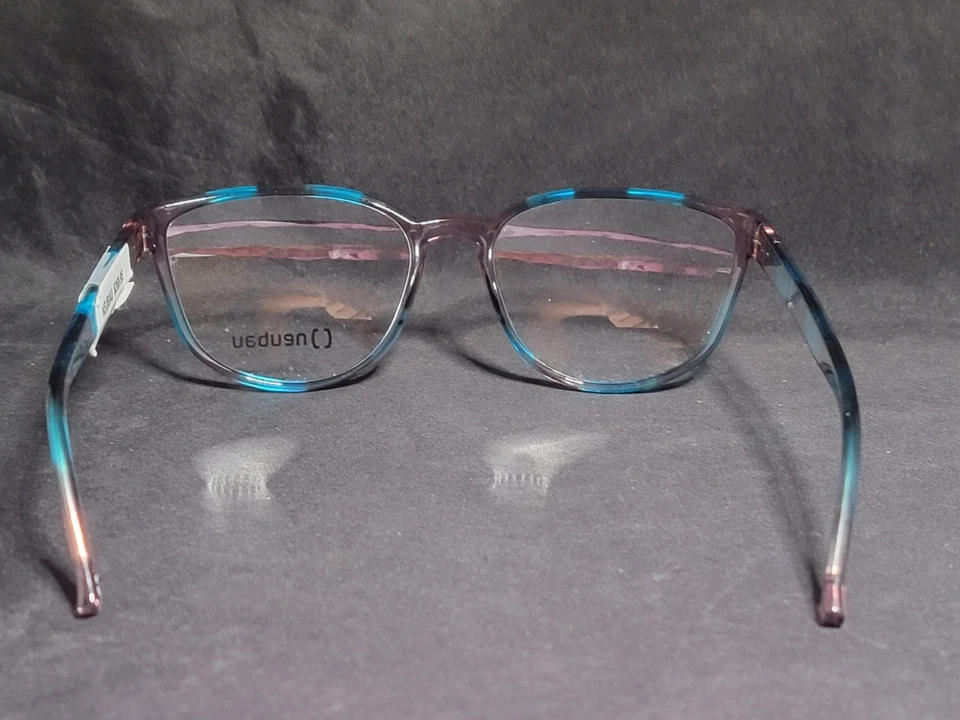 Monturas de gafas para mujer Neubau azul rosa transparente monturas ovaladas solo NUEVO Foto 3 de 4