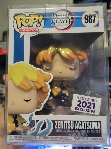 Funko Pop! Demon Slayer - Zenitsu Agatsuma - Funimation (Excl) #987 W Protector