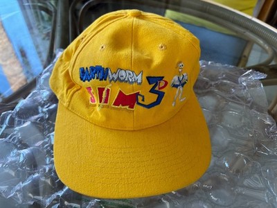 Earthworm Jim 3 3D Nintendo 64 PC Promo Promotional Hat Snapback Rare Interplay