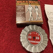 Walk-A-Matic for Joggers and Walkers Counter Japan 1985 Vintage with instruction