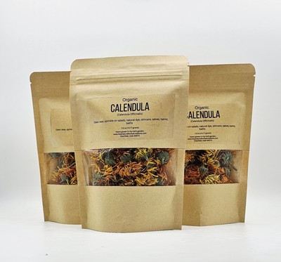 Organic Calendula Flowers Dried ~ Calendula Officinalis ~ 100% Premium