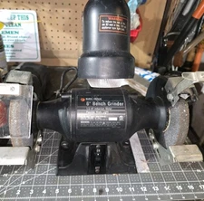 Black & Decker ~ Bench Grinder #9407, 3500 RPM, 1/2" Arbor, 3.5Amp, USA Made🇺🇸