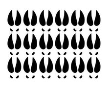16 Ea Deer Tracks Vinyl Decal Stickers - Buck Hunters Made In Usa - Select Color 16 Ea Deer Tracks Vinyl Decal Stickers - Buck Hunters Made In Usa - Select Color