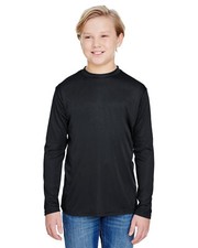 5 Pack Of A4 NB3165 Youth Poly Long Sleeve Cooling Performance Crew T-Shirt