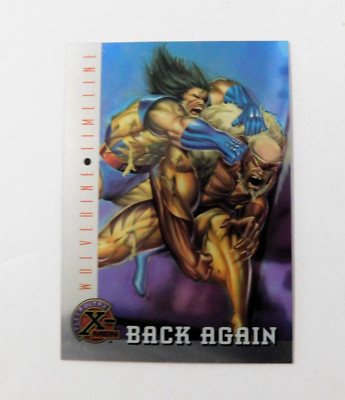1995 Fleer Ultra Marvel X-Men #89 Back Again Wolverine Timeline Card