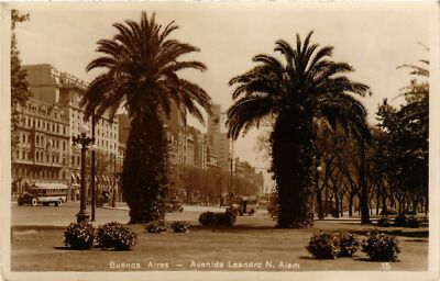 CPA AK ARGENTINIEN BUENOS AIRES Avenida Leandro N.Alem (787502)