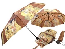 Ombrello Ombrello Portatile Gustav Klimt Il Bacio E Adele Bloch Nuovo!