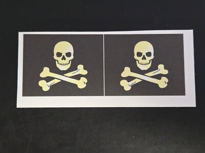 Model Ship Fittings Parts Pirate Flag 55mm x 43mm- Crossed bones