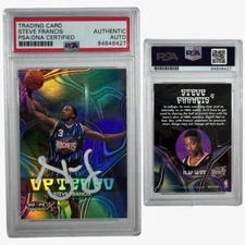 2000 Steve Francis Autographed NBA Hoops Skybox Uptempo RC #14 PSA Authentic Aut