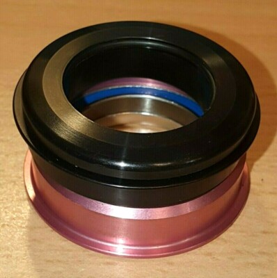 TUNE Bubu A-Head Steuersatz 1 1/8'' MTB RR rosa schwarz pink rose black RETRO NOS