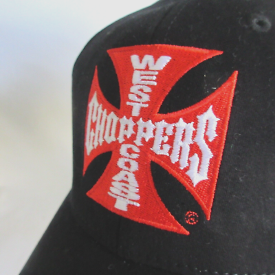 VTG NEW HAT CAP WEST COAST CHOPPERS WCC JESS JAMES STITCH FITTED L