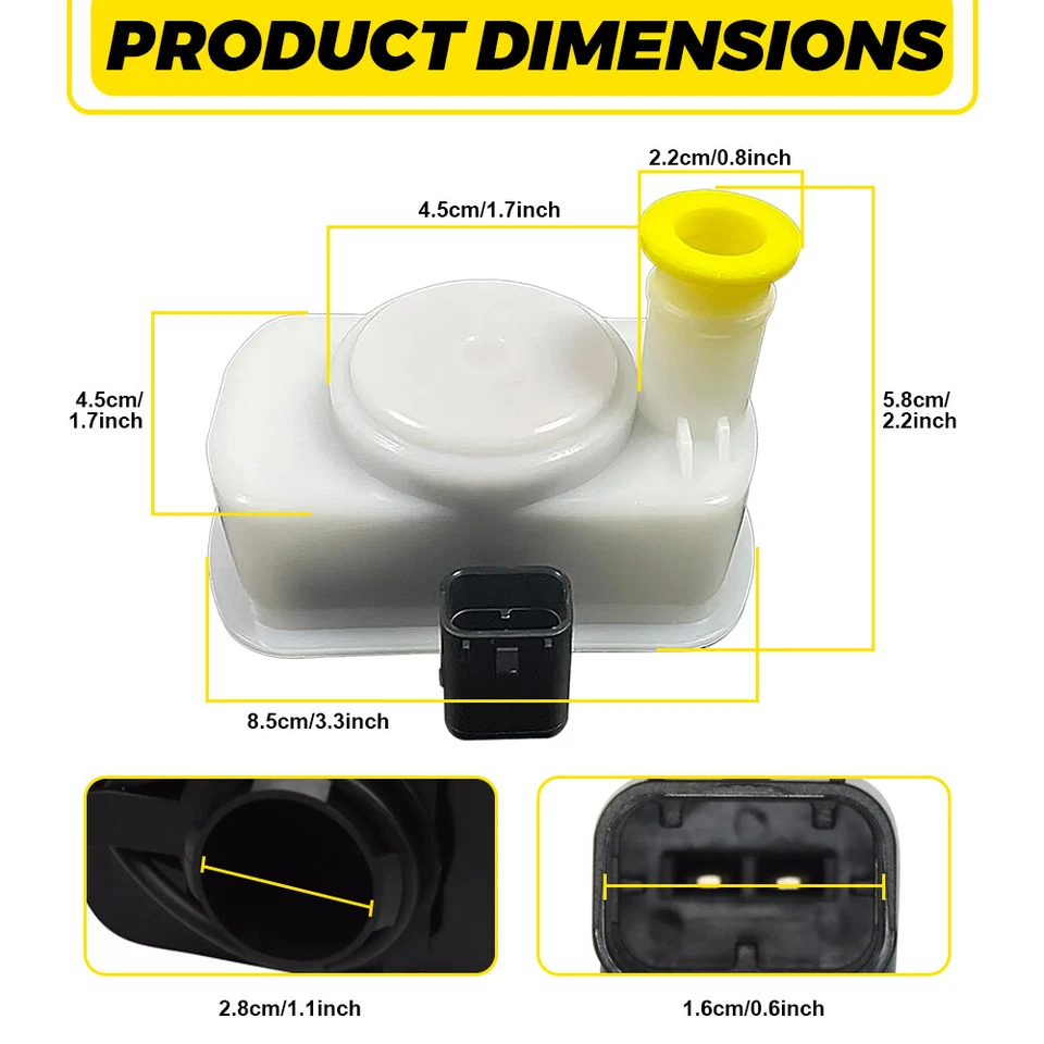Bomba de detección de fugas de vapor de combustible para Fiat 500 2014-16 2012-2015 2018 Fiat 500L EAW Foto 2 de 4