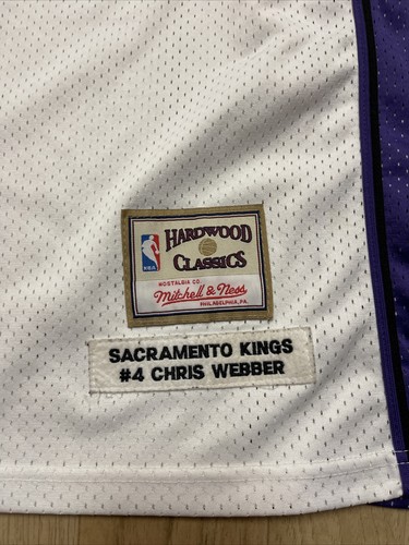 Sacramento Kings Chris Webber #4 Mitchell & Ness Hardwood Classics Size 3XL - Picture 2 of 11