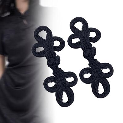 Chinesischer Knoten Frosch Knöpfe 2 Stück Cheongsam Knöpfe Kleiderknöpfe Handarbeit