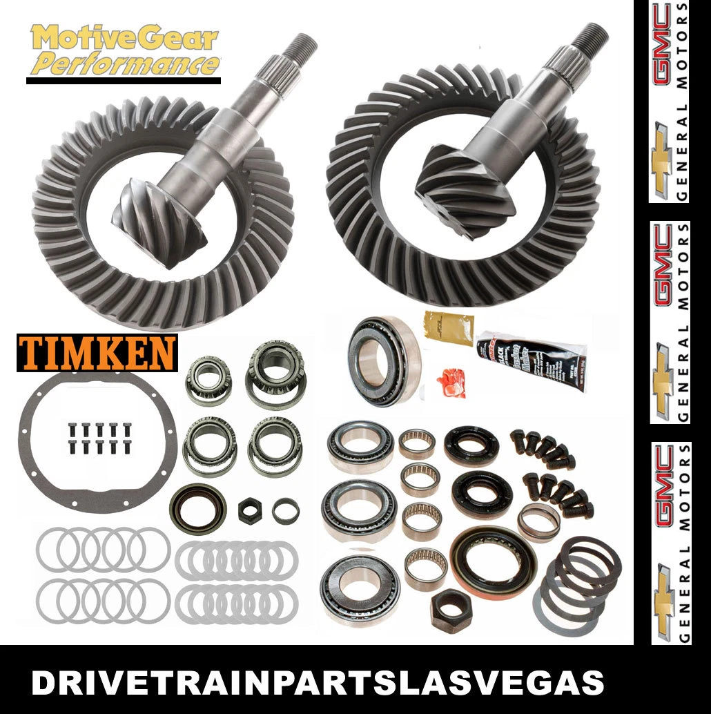 GM 8.6 8.25 IFS 4.10 Ring Pinion Gear Set Timken Master Kits