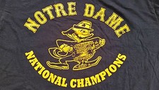 Notre Dame 1973 National Champions Sugar Bowl Large Screen Stars GO IRISH Ara