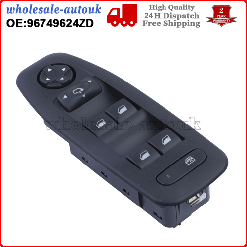 Electric Window Switch For Peugeot 208 2008 13-19 1.6HDI 5 Door 96749624ZD - Picture 5 of 8