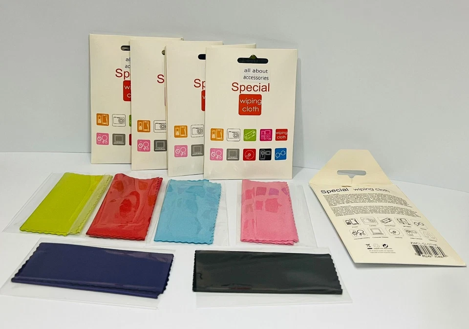 Reiko Microfiber Wiping Cleaning Glass/Mirror Cloth 5 Pack of 6 piece - Image 2 of 2