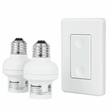 DEWENWILS Wireless Remote Light Bulb Socket Remote Control Light Wall Switch
