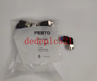 2 PCS NEW FESTO L-type quick insert threaded connection QSLF-1/8-6-B 153274