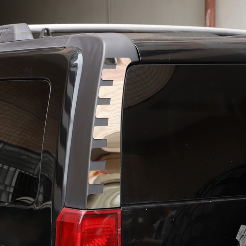 Chrome Steel Car Rear Upper Pillar Cover Accessories Kit For HUMMER H3 2006-10 - Bild 4 von 12