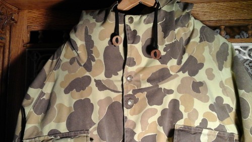 VTG CABELA'S USA SZ L XL THINSULATE NYLON GORE-TEX FROGSKIN CAMO HUNTING JACKET - Picture 3 of 9