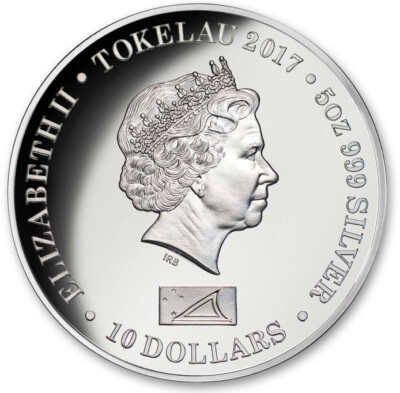 TOKELAU $10 2017 5oz. Silver Proof Diana Princess of Wales Mtg.500