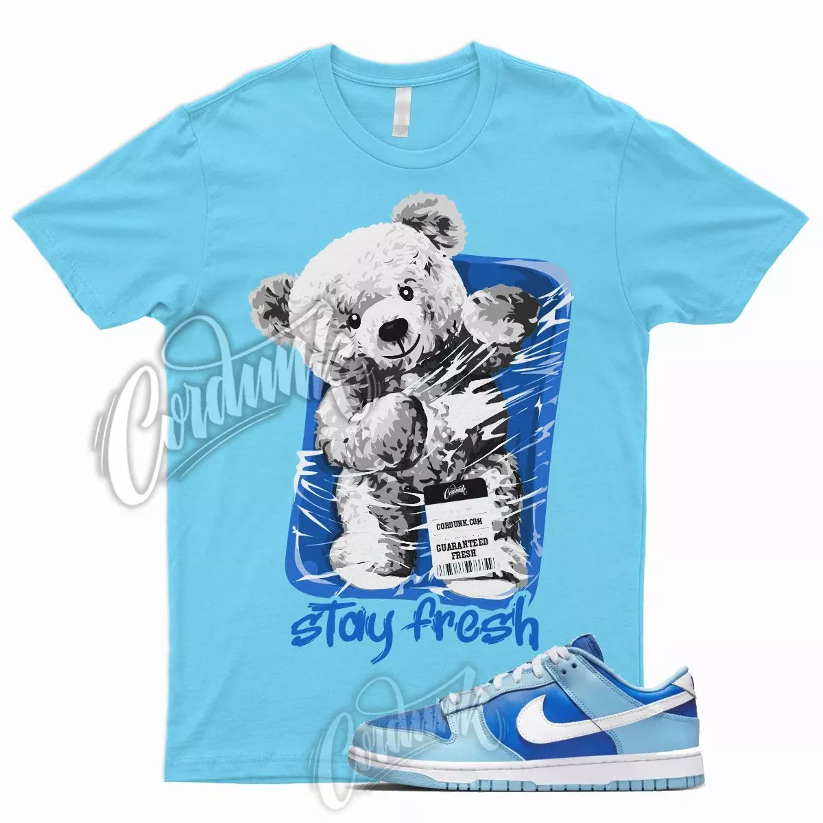 STAY T Shirt for N Dunk Low Argon Blue Flash Marina Dutch UNC