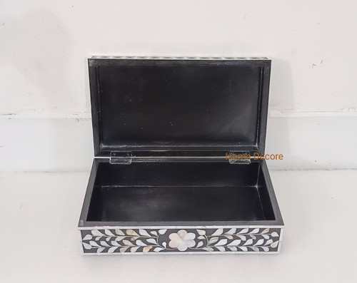 handmade mother of pearl jewelry box, inlay box, living room box, - Picture 5 of 8