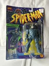 Retro 90s Spider-Man Animated Series Rhino 5" Figure by ToyBiz