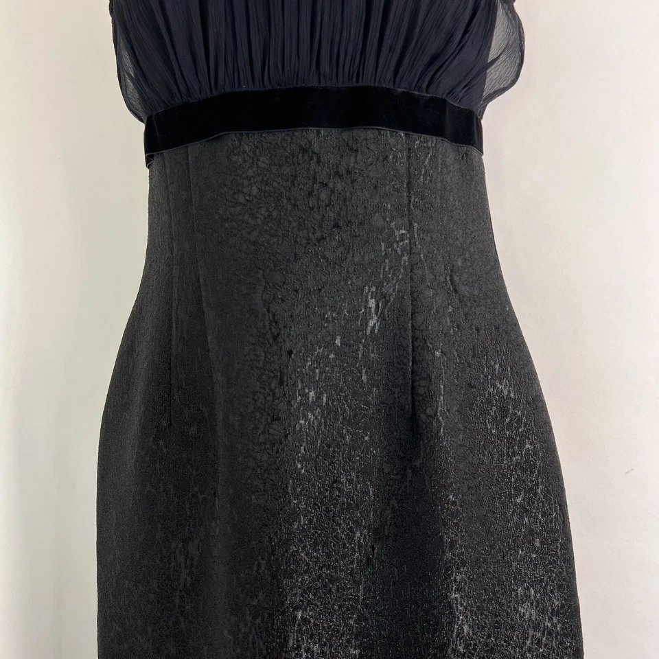 Vestido de fiesta Antonio Melani para mujer talla 2 por encima de la rodilla sin mangas seda cóctel Foto 3 de 4