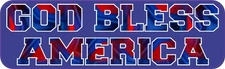 10in x 3in God Bless America Magnet Car Truck Vehicle Magnetic Sign