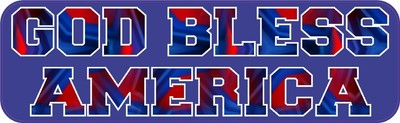 10in x 3in God Bless America Magnet Car Truck Vehicle Magnetic Sign