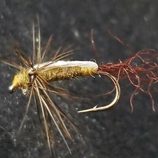 TROUT DRY FLY MIDGE OLIVE SIZE 14 CUSTOM TIED FRONTIER FISHING FLIES COMPANY
