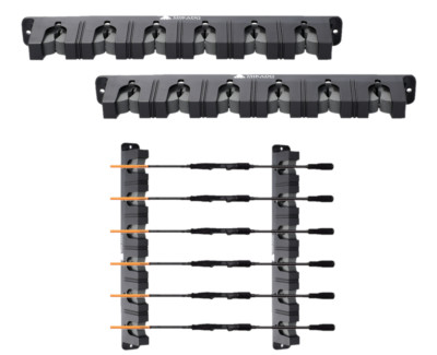 Mikado HORIZONTAL Rod Rack Rutenhalter für 6 Ruten Wandmontage Sicherheitsschaum