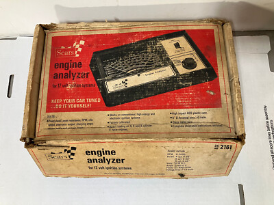 Sears Engine Analyzer 12 volt model no. 161.2161 Vintage Rat Rod