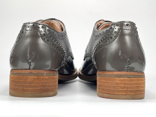 RRP £65 Brand New Clarks Netley Rose Women's Grey Leather Brogues Size 4.5D - Picture 11 of 14