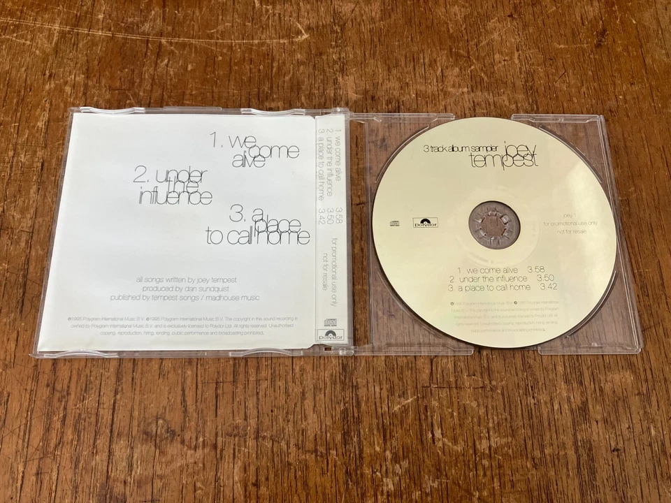 JOEY TEMPEST We Come Alive 3-Track PROMO CD-Single SAMPLER 1995 RARE EUROPE - Image 2 of 4