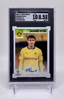 2020-21 Giovanni Reyna Topps Merlin Heritage Autographed