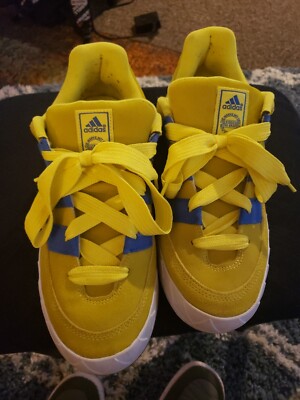 Size 13 - adidas Adimatic Bright Yellow Blue 2022 | eBay