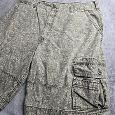 Levis Vintage 1996 Camo Cargo Shorts Mens Size 42 6 Pocket White Labe 11" Inseam