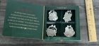 Longaberger Ornaments 1997/1998/1999/2000 Pewter Christmas Lot Of 4 New