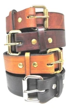  BELT* Gun-Work* 1/4+" SUPER THICK { 5 SOLID COLOR Picks } 1-1/2"  & 1-3/4" Wide