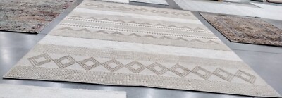 BEIGE / IVORY 12' X 18' Back Stain Rug, Reduced Price 1172749289 NAT102B-1218