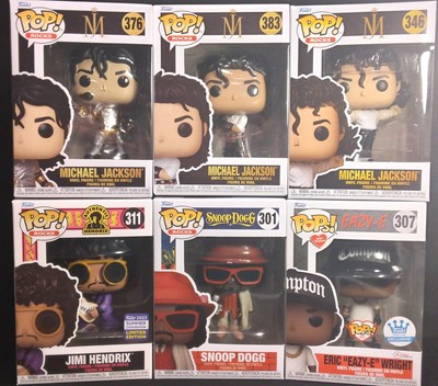 Funko Pop Rocks - ''Exclusive Bundle'' Of 6 Pops - Snoop Dogg - Michael Jackson