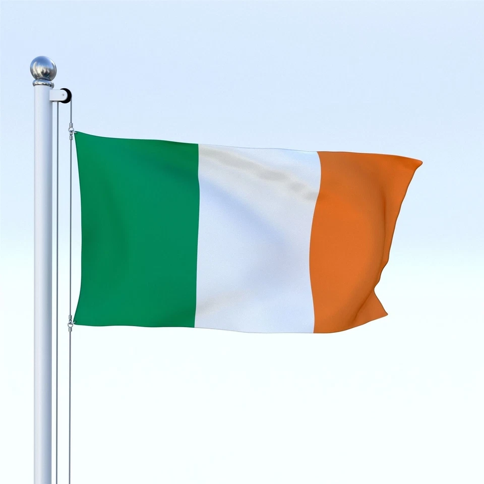 Large Irish Flag Ireland Republic Dublin St Patrick Day Football Rugby Fan 5x3ft - Image 4 of 4